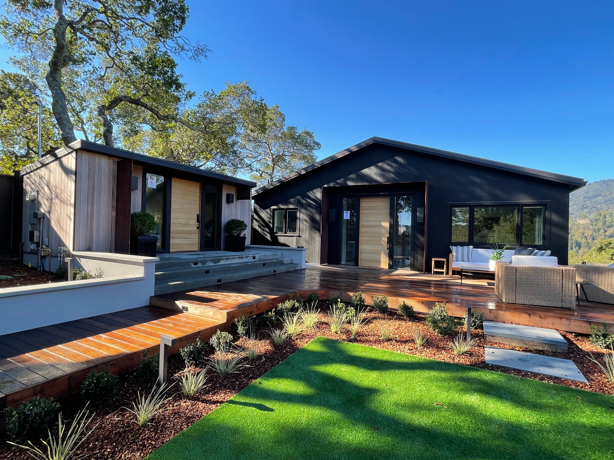 Completed courtyard residence