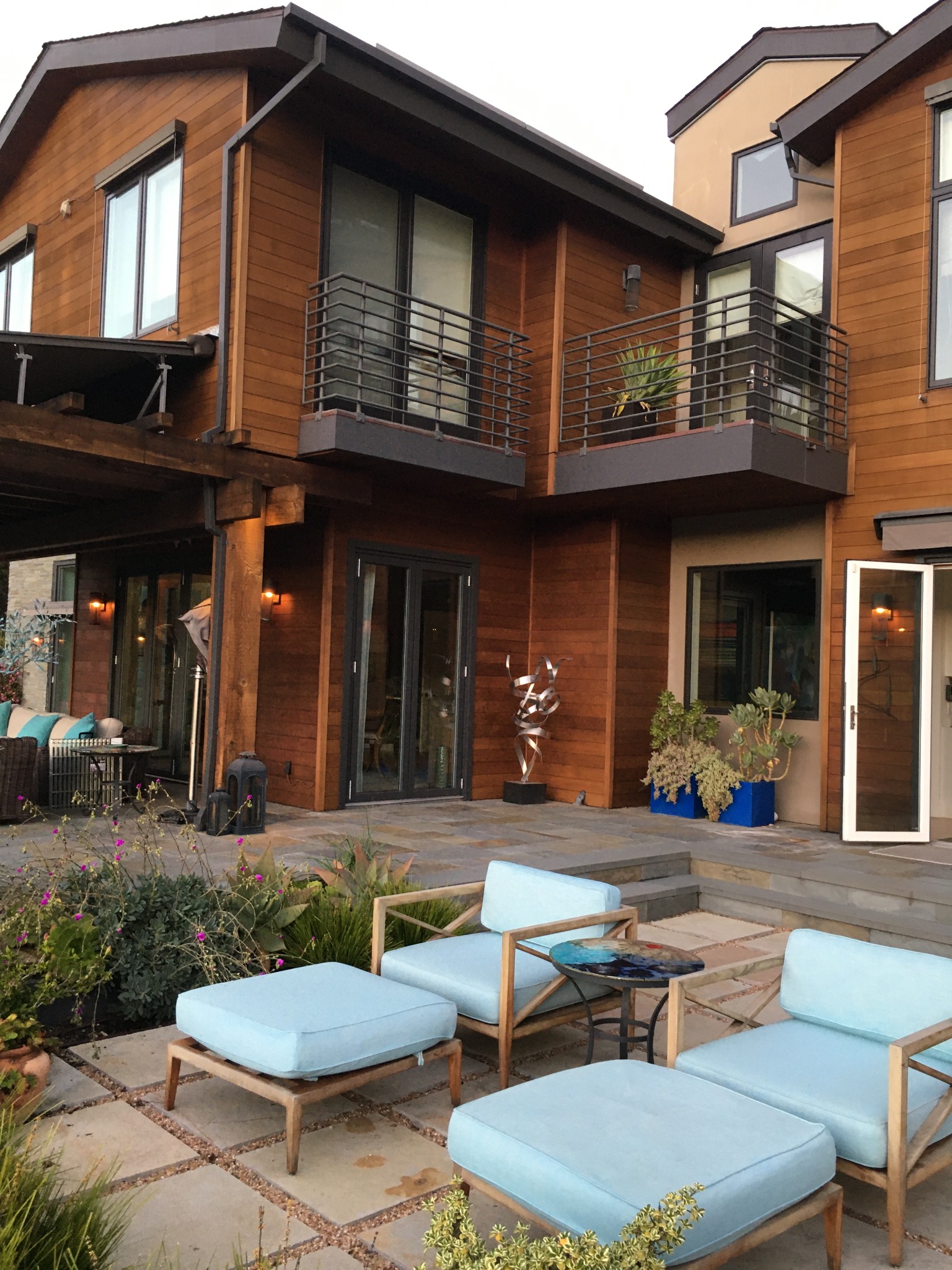 Wood-clad residence